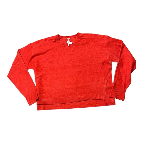 Free People Sweaters - Free People Oversized Red Sweater Women’s XS New